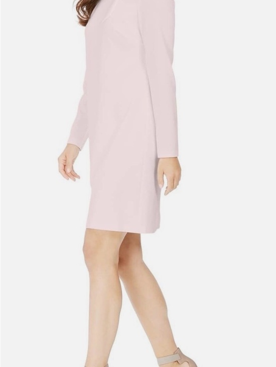 Calvin Klein Dresses & Skirts - New Calvin Klein CHERRY BLOSSOM Long Sleeve Shift Dress Tie Neck size 8